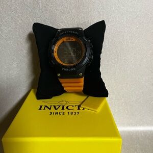 Invicta Bold Orange and Black Digital Watch